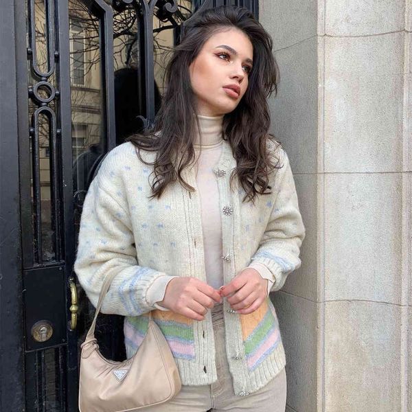 sweaters 2021 women knit cardigan gem buttons long sleeves sweater casual fashion chic lady woman knitted, White;black
sweaters 2021 women knit cardigan gem buttons long sleeves sweater casual fashion chic lady woman knitted, White;black