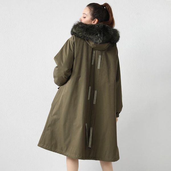women's fur & faux parker overcome female 2021 winter collar over knee coat korean loose one-parkerce, Black
women's fur & faux parker overcome female 2021 winter collar over knee coat korean loose one-parkerce, Black