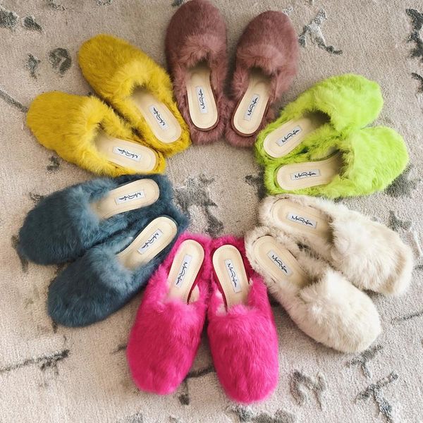 slippers female shoes flat fur flip flops shallow slides cover toe loafers fashion mules for women 2021 low plush luxury rub, Black
slippers female shoes flat fur flip flops shallow slides cover toe loafers fashion mules for women 2021 low plush luxury rub, Black