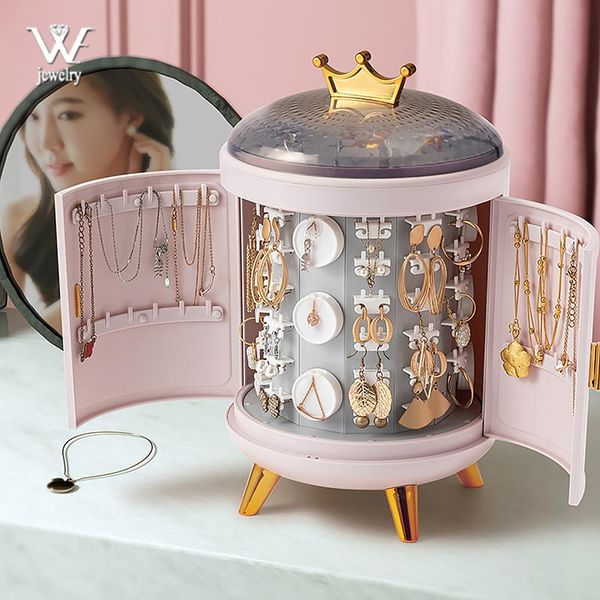 jewelry pouches, bags we acrylic crown big space box rings storage earring necklace display deskorganizer showcase gifts women, Pink;blue
jewelry pouches, bags we acrylic crown big space box rings storage earring necklace display deskorganizer showcase gifts women, Pink;blue