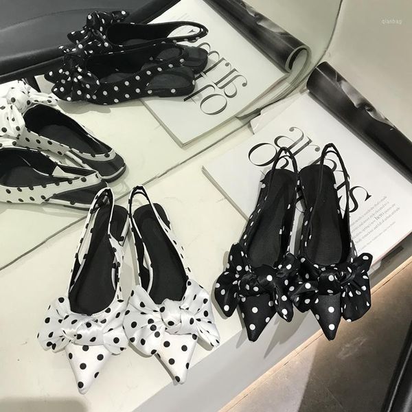 sandals wave point bow roman baotou fairy wind shallow mouth with pointed back single shoes1, Black 
sandals wave point bow roman baotou fairy wind shallow mouth with pointed back single shoes1, Black