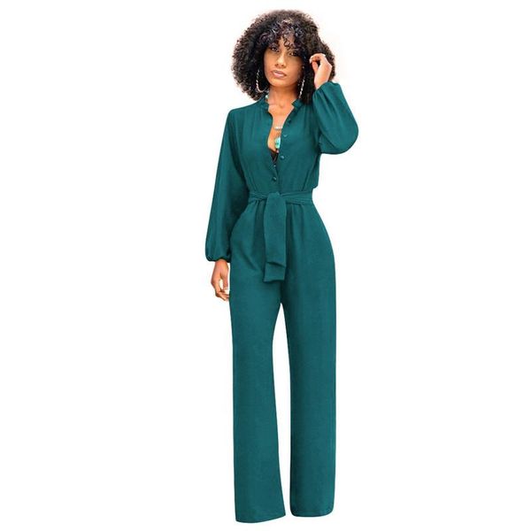 autumn winter casual long sleeve jumpsuit wide leg pants button-up loose elegant romper womens party overalls female women's jumpsuits, Black;white
autumn winter casual long sleeve jumpsuit wide leg pants button-up loose elegant romper womens party overalls female women's jumpsuits, Black;white