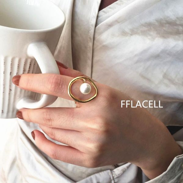 cluster rings 2021 fashion punk style adjustable open copper pearl ring french design finger for women girl jewlery, Golden;silver
cluster rings 2021 fashion punk style adjustable open copper pearl ring french design finger for women girl jewlery, Golden;silver