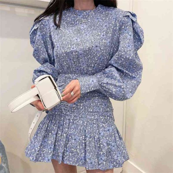 retro fashion flower print women casual o-neck puff long sleeve dress summer ruffles beach short 210519, Black;gray
retro fashion flower print women casual o-neck puff long sleeve dress summer ruffles beach short 210519, Black;gray