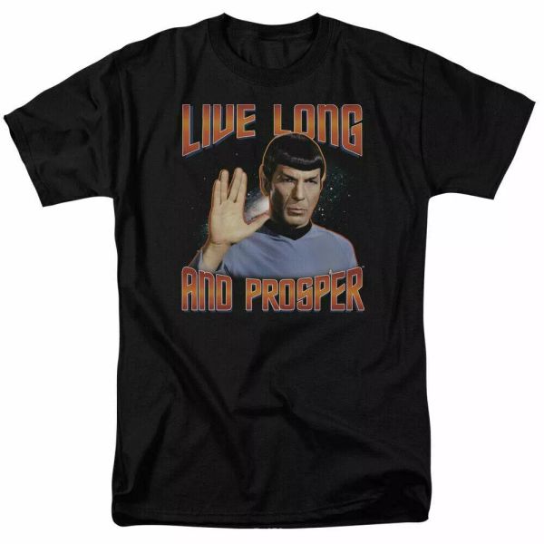 star trek live long and prosper t shirt licensed sci-fi tv classic tee new black, White;black
star trek live long and prosper t shirt licensed sci-fi tv classic tee new black, White;black