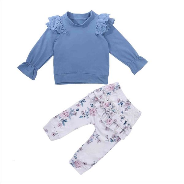 1 4years baby girls 2 pcs infant ruffle outfits, toddler long sleeve round neck solid color pullover floral trousers, White
1 4years baby girls 2 pcs infant ruffle outfits, toddler long sleeve round neck solid color pullover floral trousers, White