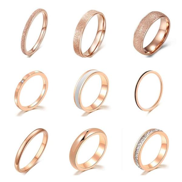 rose gold women rings collections small mini stainless steel cubic zircon simple fashion jewelry size 3 4 5 6 7 8 9 10 wedding, Slivery;golden
rose gold women rings collections small mini stainless steel cubic zircon simple fashion jewelry size 3 4 5 6 7 8 9 10 wedding, Slivery;golden