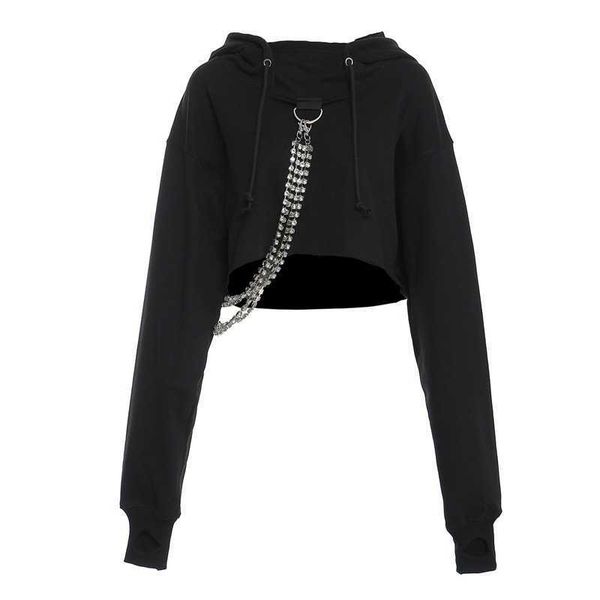 spring chain hooded pullover women casual loose short hoodie black korean fashion long sleeve sweatshirts 13a135 210525
spring chain hooded pullover women casual loose short hoodie black korean fashion long sleeve sweatshirts 13a135 210525