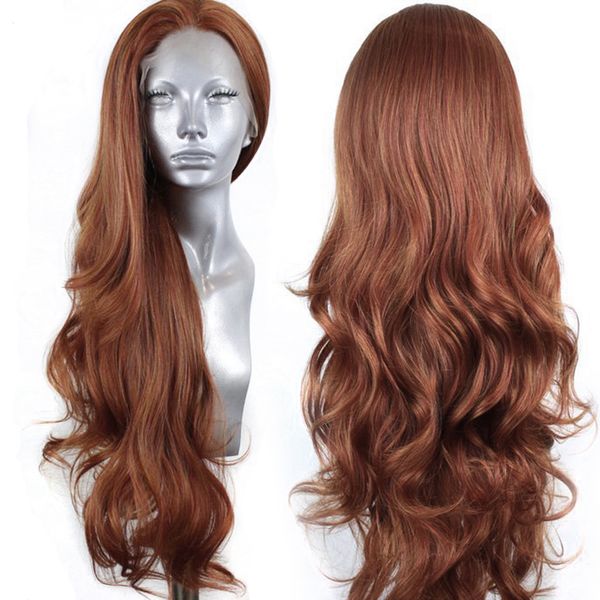 costume accessories long body wave hair brown wig high temperature fiber synthetic lace front wig for women part lace wigs, Silver
costume accessories long body wave hair brown wig high temperature fiber synthetic lace front wig for women part lace wigs, Silver