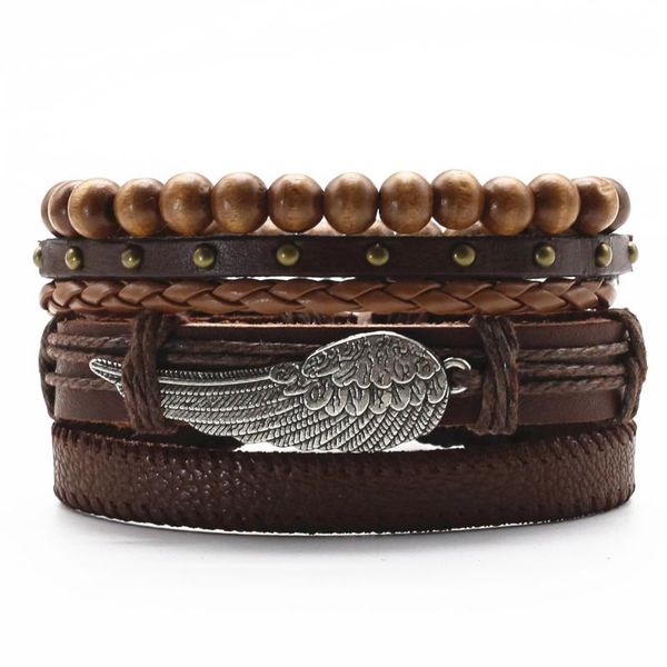 charm bracelets wing feather khaki cross wooden beads rope wrap woven rivet black leather men women fashion bangle male jewelry, Golden;silver
charm bracelets wing feather khaki cross wooden beads rope wrap woven rivet black leather men women fashion bangle male jewelry, Golden;silver