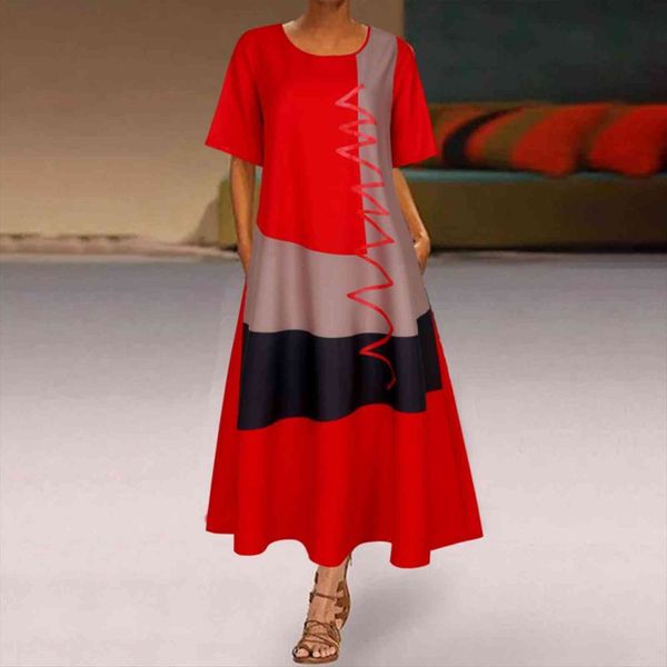 bohemian daily short sleeve vintage women dress patchwork o neck maxi robe longue loose plus size long dresses for, Black;gray
bohemian daily short sleeve vintage women dress patchwork o neck maxi robe longue loose plus size long dresses for, Black;gray