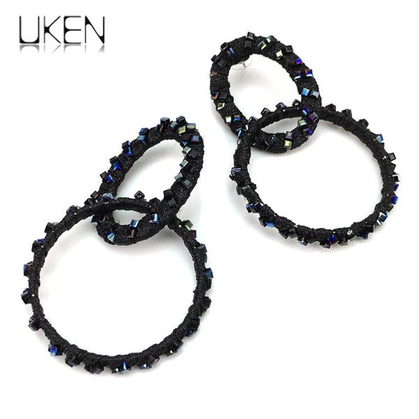 fashion shiny crystal dangle earrings for women jewelry charm silk thread wrap alloy statement gift accessories uken & chandelier, Silver
fashion shiny crystal dangle earrings for women jewelry charm silk thread wrap alloy statement gift accessories uken & chandelier, Silver