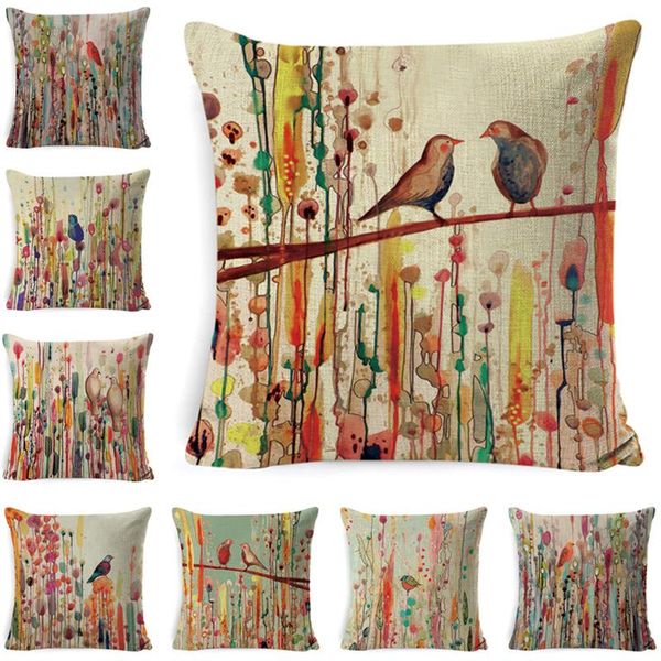 cushion/decorative pillow european style oil painting linen cushion cover bird flower home textile
cushion/decorative pillow european style oil painting linen cushion cover bird flower home textile