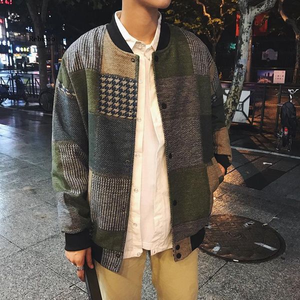 men's jackets autumn men harajuku plaid bomber mens japanese streetwear windbreaker korean fashions baseball, Black;brown
men's jackets autumn men harajuku plaid bomber mens japanese streetwear windbreaker korean fashions baseball, Black;brown