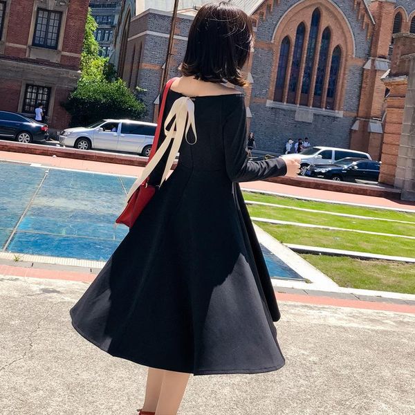 casual dresses fashion women ol off shoulder v-neck dress arrival personality temperament party flash simple comfortable black a-line, Black;gray
casual dresses fashion women ol off shoulder v-neck dress arrival personality temperament party flash simple comfortable black a-line, Black;gray