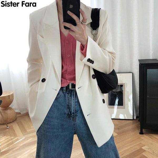 sister fara elegant women's jackets spring 2021 blazer fashion notched single breasted thin jacket blazers autumn women coat suits &, White;black
sister fara elegant women's jackets spring 2021 blazer fashion notched single breasted thin jacket blazers autumn women coat suits &, White;black