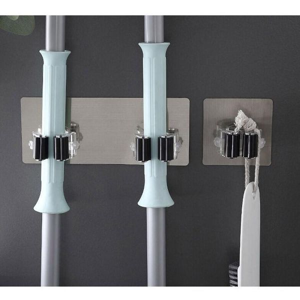 hooks & rails adhesive multi-purpose wall mounted mop organizer holder rack broom towel hanger hook for kitchen bathroom strong
hooks & rails adhesive multi-purpose wall mounted mop organizer holder rack broom towel hanger hook for kitchen bathroom strong