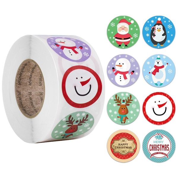 500pcs/roll christmas sticker 8 designs pattern cartoon sticker roll for kids toys christmas gift waterproof adhesive labels
500pcs/roll christmas sticker 8 designs pattern cartoon sticker roll for kids toys christmas gift waterproof adhesive labels