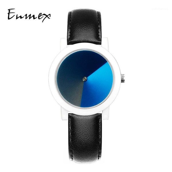 wristwatches 2021 enmex creative design girl wristwatch blue brief white case simple face fashion quartz lady watches, Slivery;brown
wristwatches 2021 enmex creative design girl wristwatch blue brief white case simple face fashion quartz lady watches, Slivery;brown