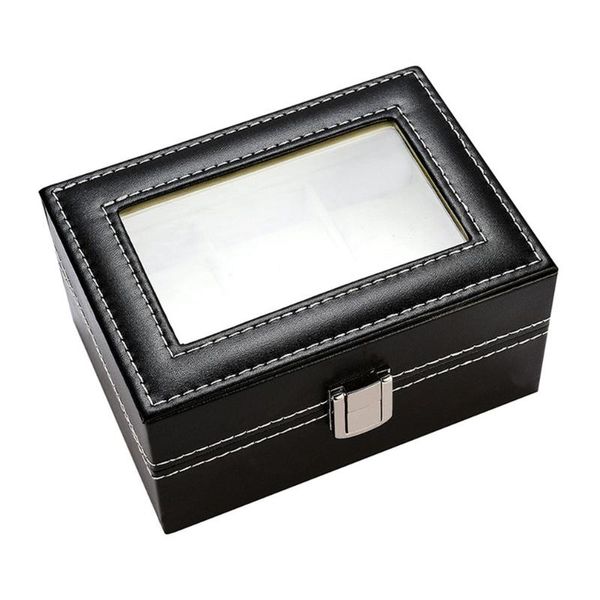 watch boxes & cases 3 slots pu leather organizer display storage box mechanical watches flip cover showcase 21191023a, Black;blue
watch boxes & cases 3 slots pu leather organizer display storage box mechanical watches flip cover showcase 21191023a, Black;blue