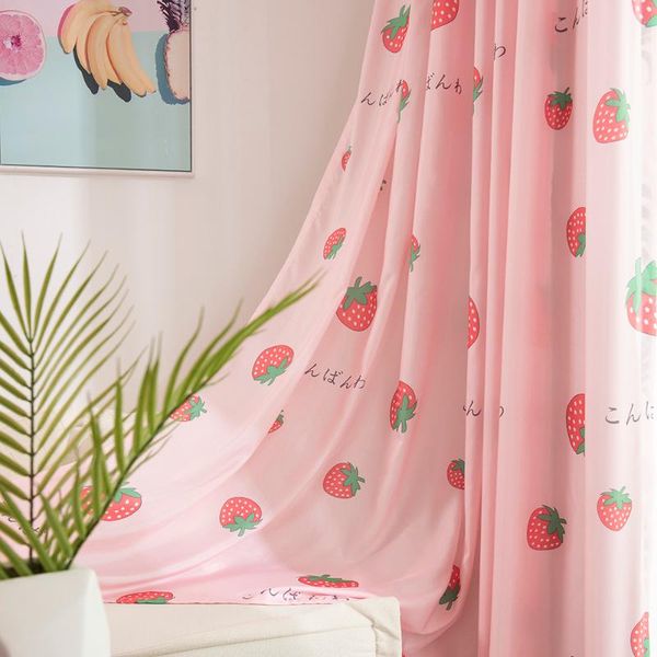 strawberry curtains brushed fabric drapes living room kids blackout window treatments decoration curtain &
strawberry curtains brushed fabric drapes living room kids blackout window treatments decoration curtain &