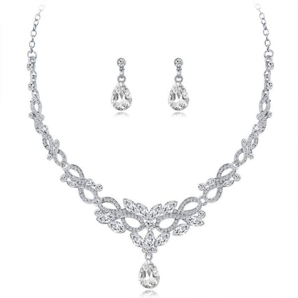 earrings & necklace accessories delicate ornament fashion two pieces earring set for wedding marring bride g494, Silver
earrings & necklace accessories delicate ornament fashion two pieces earring set for wedding marring bride g494, Silver