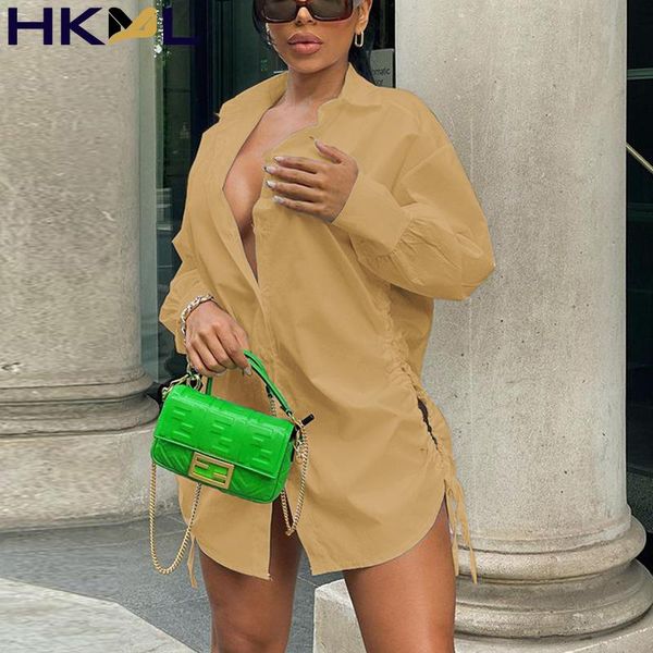 casual dresses 2021 summer women shirt dress solid color drawstring detail long sleeve single-breasted v-neck mini, Black;gray
casual dresses 2021 summer women shirt dress solid color drawstring detail long sleeve single-breasted v-neck mini, Black;gray