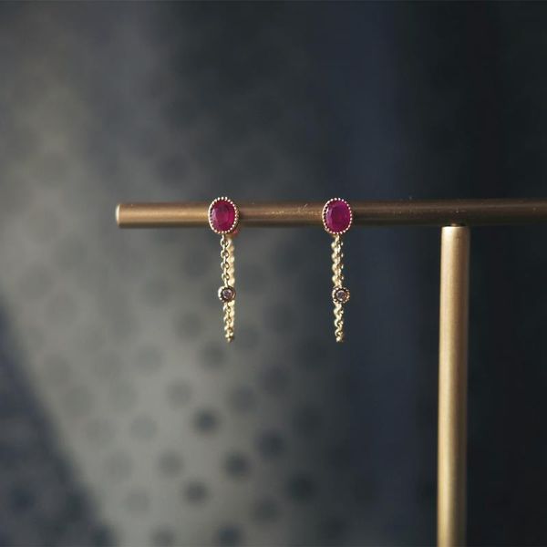 dangle & chandelier original oval ruby design sense chain earrings unique craftsmanship retro elegance light luxury charm women's silve, Silver
dangle & chandelier original oval ruby design sense chain earrings unique craftsmanship retro elegance light luxury charm women's silve, Silver