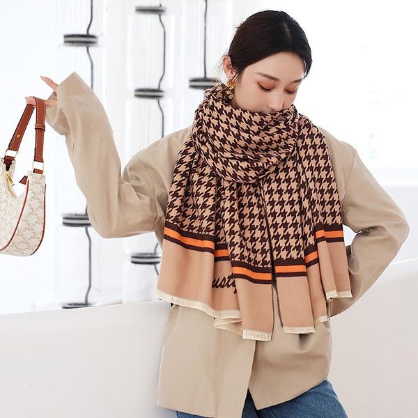 scarves 2021 cashmere scarf winter women pashmina shawls warm blanket wraps female plaid foulard bandana brand thick hijab luxury, Blue;gray
scarves 2021 cashmere scarf winter women pashmina shawls warm blanket wraps female plaid foulard bandana brand thick hijab luxury, Blue;gray