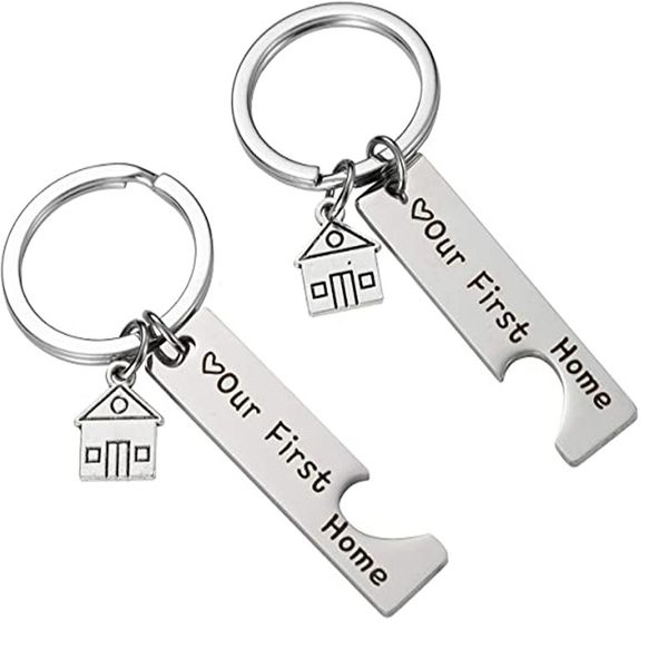 10pieces/lot 2pcs simple keychain man our first home key holder bag letter color zinc alloy key chain pendant accessories, Silver
10pieces/lot 2pcs simple keychain man our first home key holder bag letter color zinc alloy key chain pendant accessories, Silver