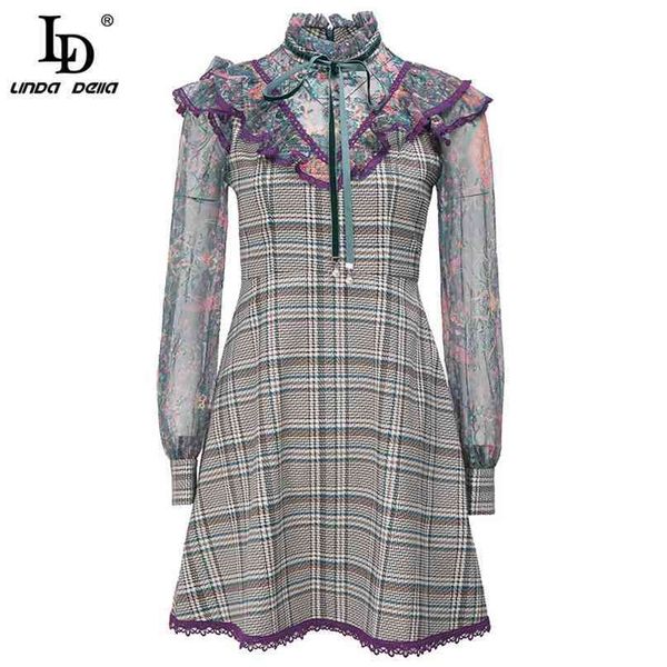 autumn fashion tweed dress women luxurious lace mesh patchwork long sleeve print female vintage mini 210522, Black;gray
autumn fashion tweed dress women luxurious lace mesh patchwork long sleeve print female vintage mini 210522, Black;gray