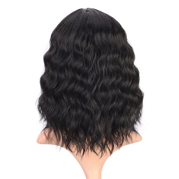 short black wavy wig synthetic curly bob wigs wavy wigs for women shoulder length middle part natural looking wigsfactory direct
short black wavy wig synthetic curly bob wigs wavy wigs for women shoulder length middle part natural looking wigsfactory direct