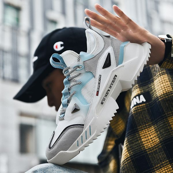 464748 size shoes mesh mens breathable shoes 2021 spring new youth dad shoes korean style height increasing casual sneakers, Black;white
464748 size shoes mesh mens breathable shoes 2021 spring new youth dad shoes korean style height increasing casual sneakers, Black;white