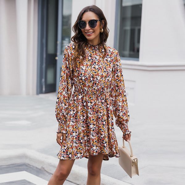 autumn winter full sleeve print casual ruffles o neck floral above knee dress for women 2020 new fashion, Black;gray
autumn winter full sleeve print casual ruffles o neck floral above knee dress for women 2020 new fashion, Black;gray