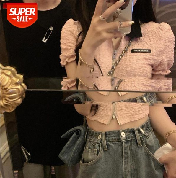 forget it all / the little bubble of fascinating person double zipper contrast collar polo t-shirt short #fl5o, Black;gray
forget it all / the little bubble of fascinating person double zipper contrast collar polo t-shirt short #fl5o, Black;gray