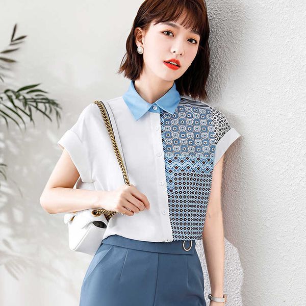 summer korean chiffon women shirts striped lady blouses woman floral plus size xxxl blusas mujer de moda 210531, White
summer korean chiffon women shirts striped lady blouses woman floral plus size xxxl blusas mujer de moda 210531, White