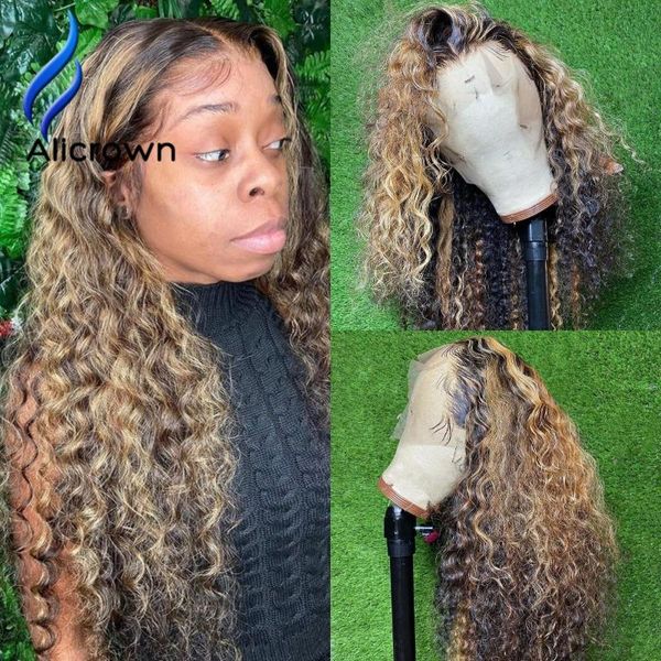 lace wigs alicrown 180% density curly front human hair highlight ombre brazilian non-remy with baby, Black;brown
lace wigs alicrown 180% density curly front human hair highlight ombre brazilian non-remy with baby, Black;brown