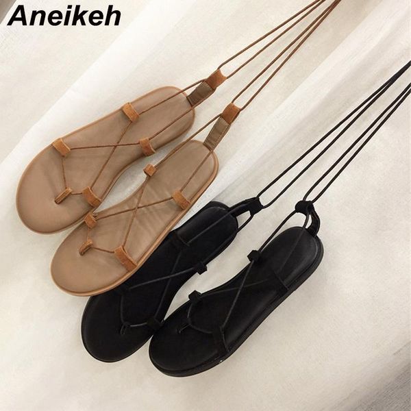 aneikeh shoes for women 2021 summer pu flat with peep toe sandalias casual open party fashion cross-tied lace-up leisure solid sandals, Black
aneikeh shoes for women 2021 summer pu flat with peep toe sandalias casual open party fashion cross-tied lace-up leisure solid sandals, Black