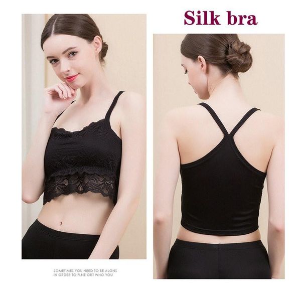 women's shapers silk women tank bustier bra vest crop lace with wrapped camisole wireless, Black;white
women's shapers silk women tank bustier bra vest crop lace with wrapped camisole wireless, Black;white