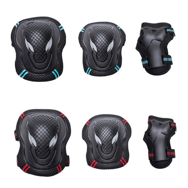 elbow & knee pads 6 pieces/set skating protector kit skateboarding cycling brace wrist guard pad set for kids men women, Black;gray
elbow & knee pads 6 pieces/set skating protector kit skateboarding cycling brace wrist guard pad set for kids men women, Black;gray