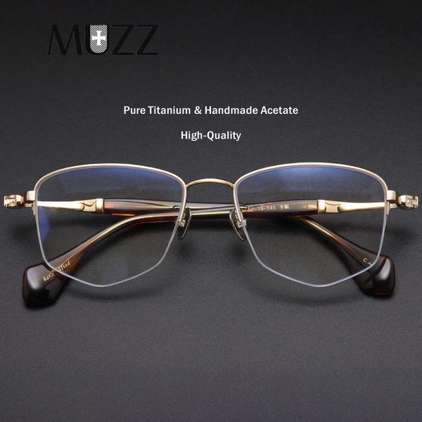 fashion sunglasses frames men pure titanium glasses frame japan luxury myopia optical prescription handmade acetate eyeglasses retro half ey, Black
fashion sunglasses frames men pure titanium glasses frame japan luxury myopia optical prescription handmade acetate eyeglasses retro half ey, Black