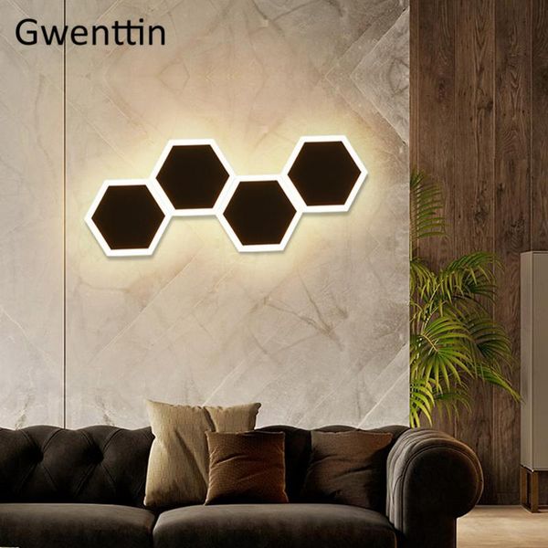 modern led wall lamps hexagon patchable sconces for living room bedroom home decor bathroom light fixtures luminarias lamp
modern led wall lamps hexagon patchable sconces for living room bedroom home decor bathroom light fixtures luminarias lamp