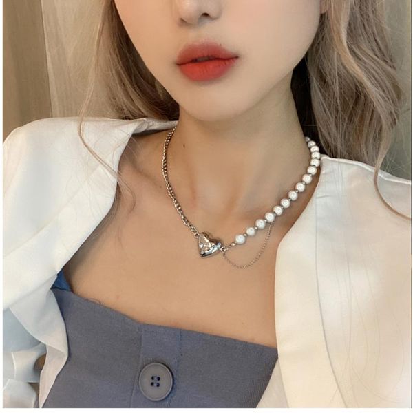 chains women jewelry love pendant necklace 2021 design selling chain simulated pearls for girl lady gifts, Silver
chains women jewelry love pendant necklace 2021 design selling chain simulated pearls for girl lady gifts, Silver