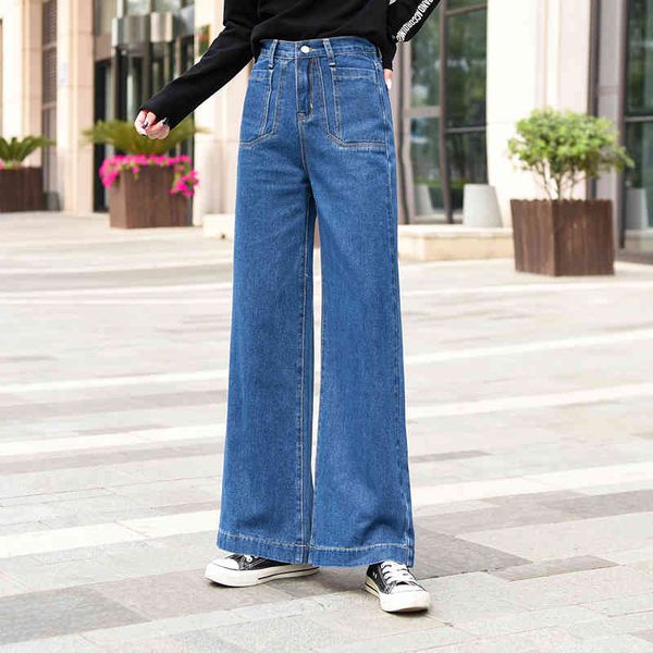 women's jeans high waist loose fared wide leg straight for women s l xl 2xl a2hn, Blue
women's jeans high waist loose fared wide leg straight for women s l xl 2xl a2hn, Blue