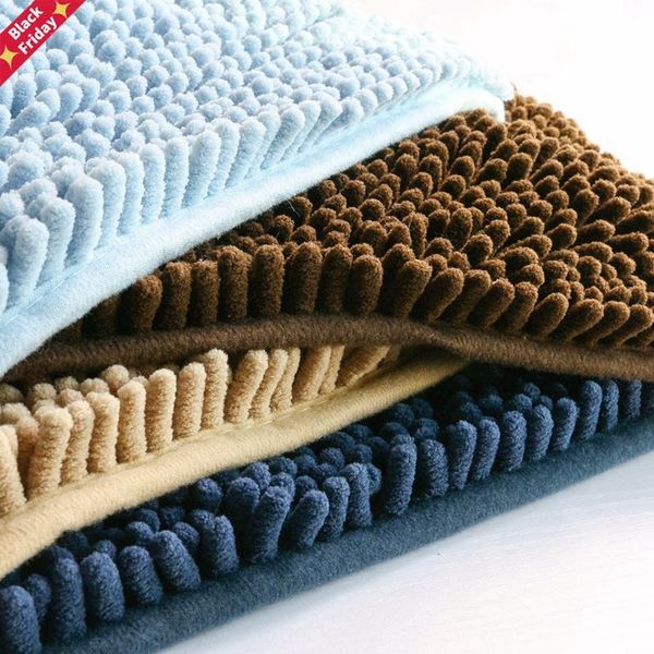 solid microfiber chenille bathmat water absorbing shaggy rug entrance bathroom doormat non-slip carpet toilet floor mats 43*61cm bath
solid microfiber chenille bathmat water absorbing shaggy rug entrance bathroom doormat non-slip carpet toilet floor mats 43*61cm bath