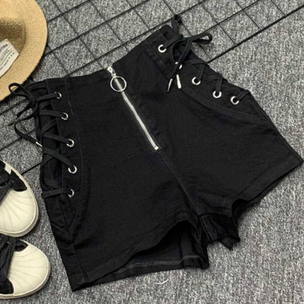 plus size 5xlsummer high waist denim shorts for women blue black short jeans fashion lace up women's, White;black
plus size 5xlsummer high waist denim shorts for women blue black short jeans fashion lace up women's, White;black
