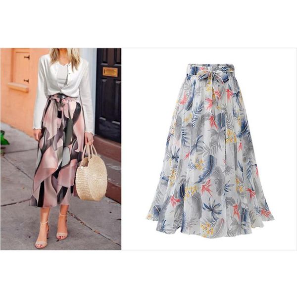 skirts missky women skirt high waist casual summer spring medium length floral chiffon a line for female, Black
skirts missky women skirt high waist casual summer spring medium length floral chiffon a line for female, Black