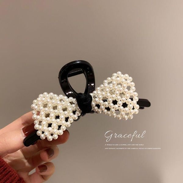 hair accessories pearl hollow out bow grip hairpin retro korean light luxury niche design, Slivery;white
hair accessories pearl hollow out bow grip hairpin retro korean light luxury niche design, Slivery;white