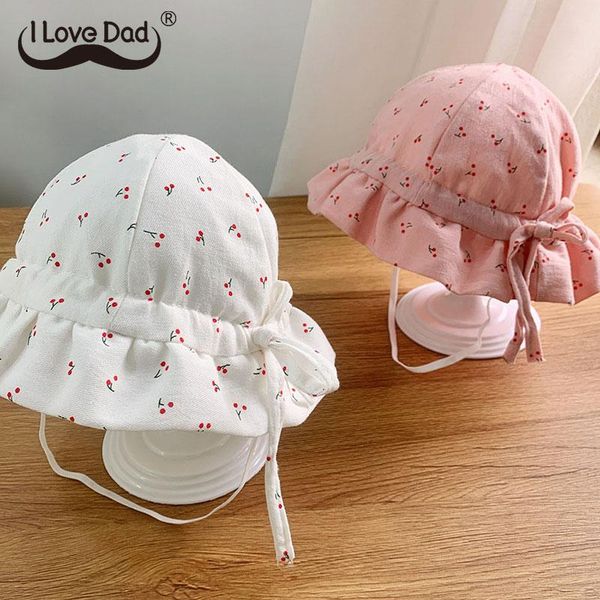 hair accessories fruit printed baby hat adjustable lacing bows infant girl beach sun spring summer outdoor cherry kids toddler bucket cap, Slivery;white
hair accessories fruit printed baby hat adjustable lacing bows infant girl beach sun spring summer outdoor cherry kids toddler bucket cap, Slivery;white