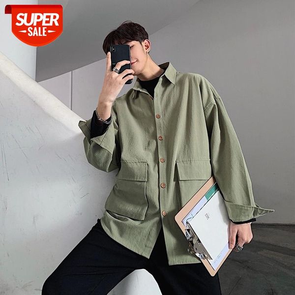 2020 men's green/black/white/khaki color cotton shirts work clothes pocket long sleeve brand coats fashion loose -xl #3c3a, White;black
2020 men's green/black/white/khaki color cotton shirts work clothes pocket long sleeve brand coats fashion loose -xl #3c3a, White;black